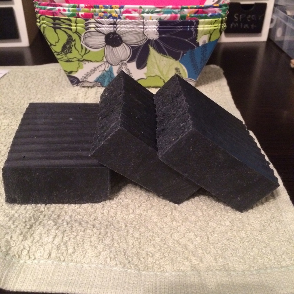 2 Activated charcoal soap Vegan acne natural