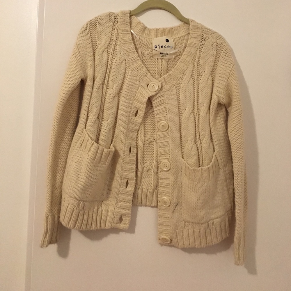 Knitted floppy sweater