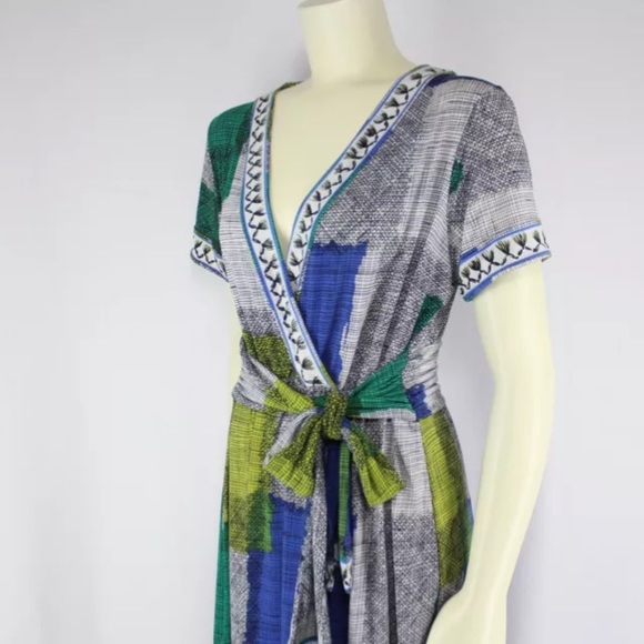 BCBG Maxazria Dress with Self Ties Multi-Color - Picture 2 of 6