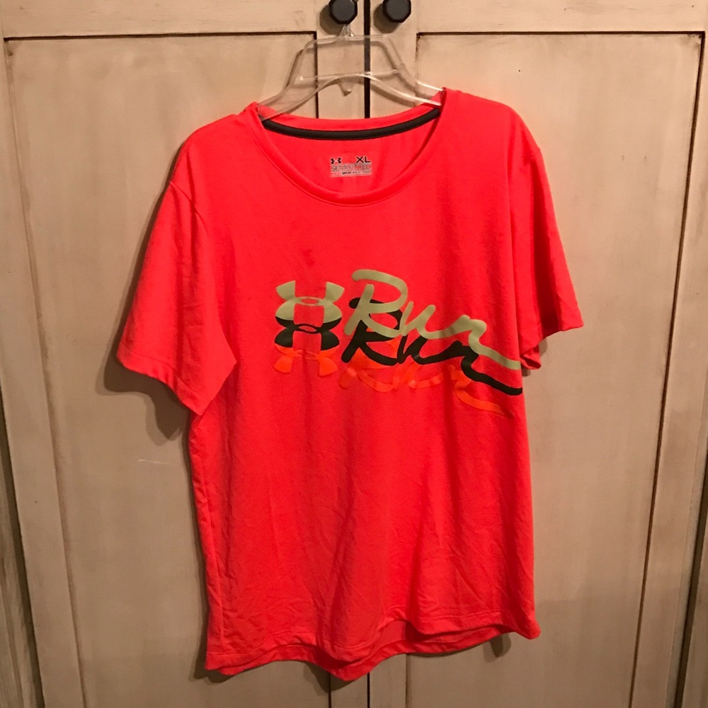 Under Armour Bright Orange Running Shirt
