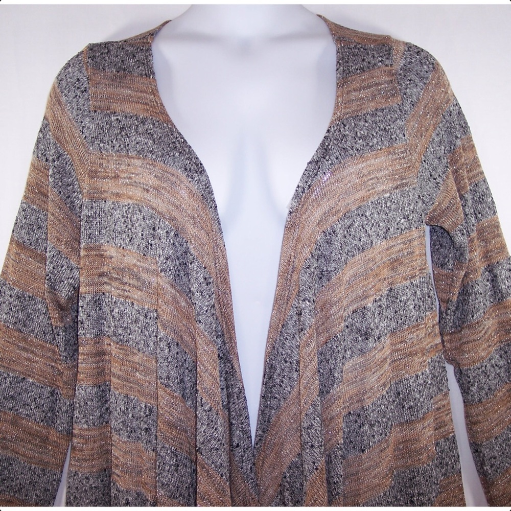 YUMMY PLUS 1X 2X Open Front Cardigan Sweater - Picture 4 of 8