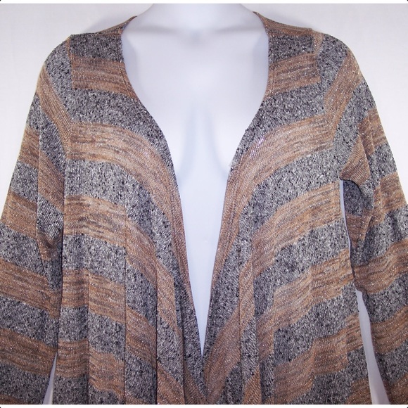 YUMMY PLUS 1X 2X Open Front Cardigan Sweater - Picture 4 of 8