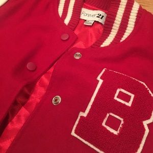 Red Varsity bomber