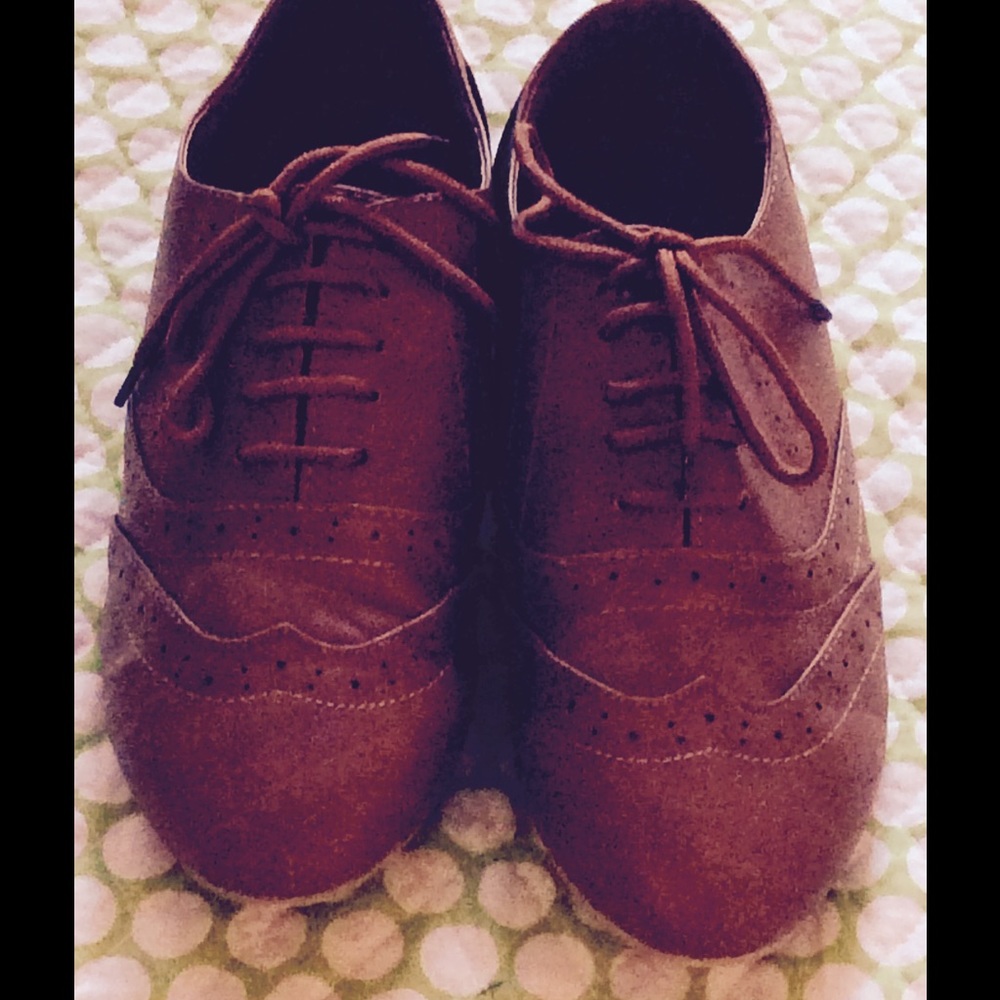 CuTe brown Oxfords W8