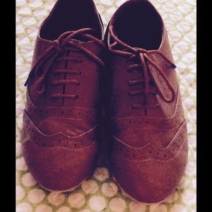 CuTe brown Oxfords W8