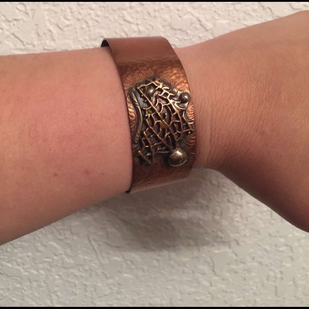 Artisan copper cuff. One of a kind