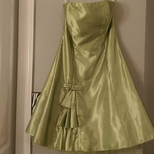 Olive green prom dress size 11