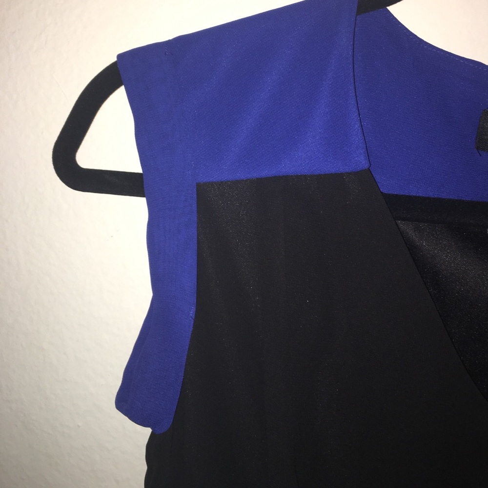 BLACK/BLUE SWING DRESS - Picture 2 of 4