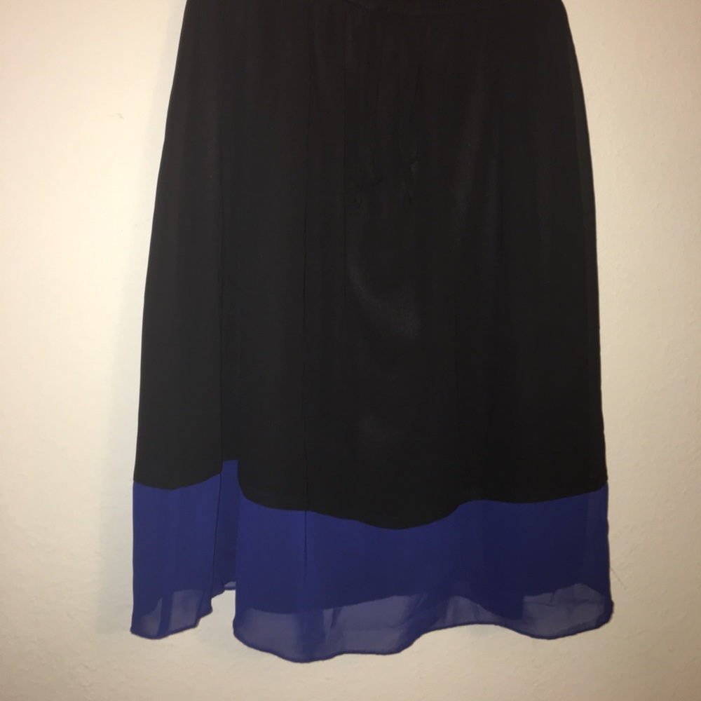 BLACK/BLUE SWING DRESS - Picture 3 of 4