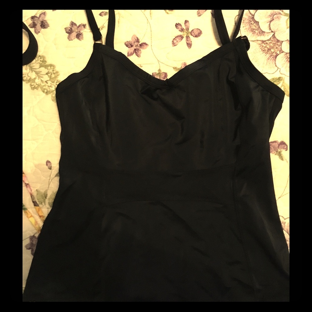 CUTE BLACK TANKINI