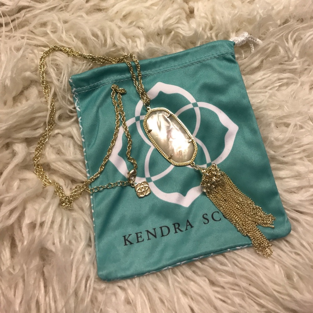 Kendra Scott Rayne tassel necklace in gold