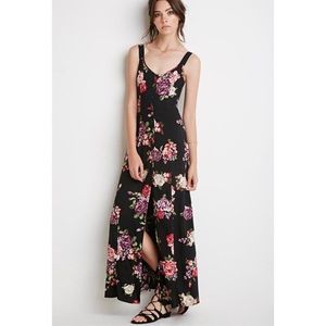 Floral Button Front Maxi