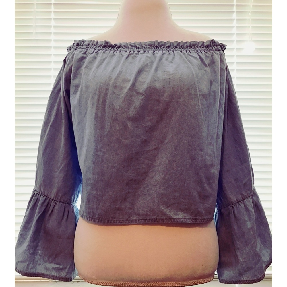 Poof Long Sleeve Crop Top