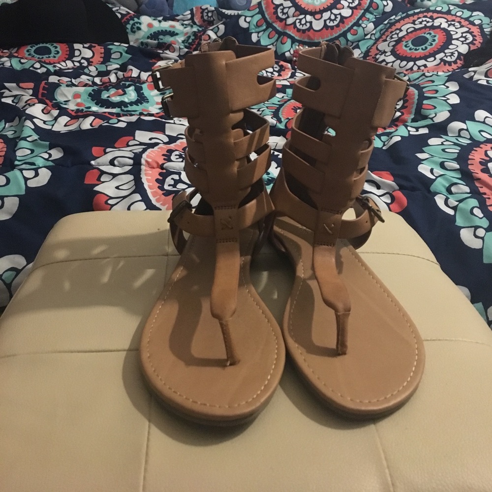 Tan sandals