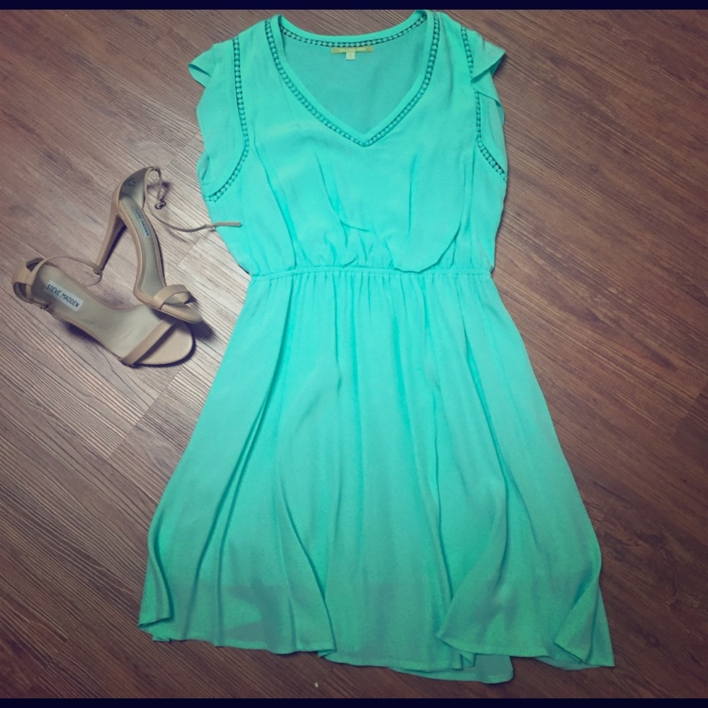 Light mint green dress
