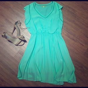 Light mint green dress