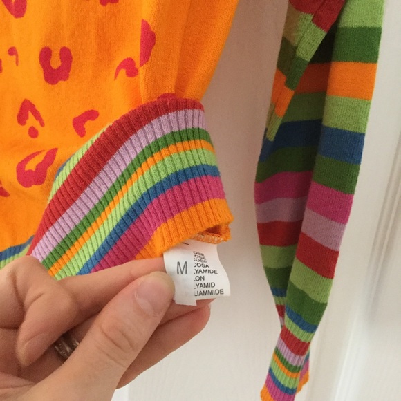 🌺 Italian Sequined Neon Sweater 🌺 - Picture 6 of 6