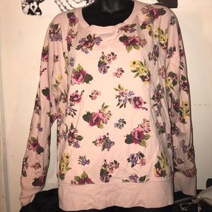 Floral scoop top