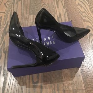 Stuart weitzman black queen pump