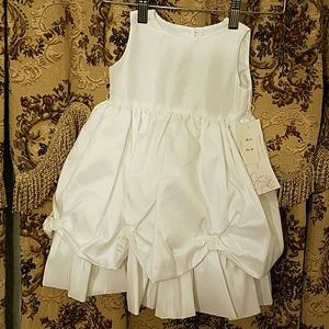 Blossom baby dress. White