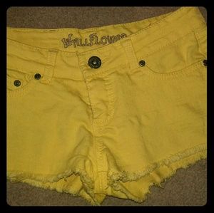 Yellow junior's shorts