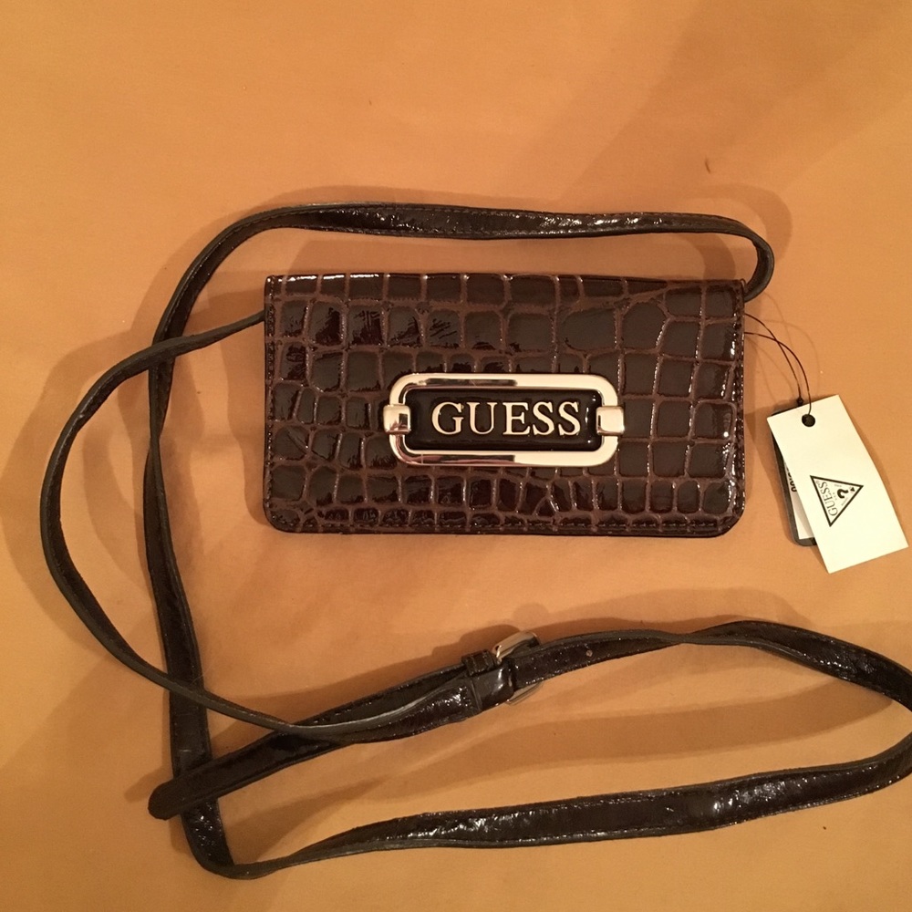 BRAND NEW Guess Elsa crocodile mini crossbody