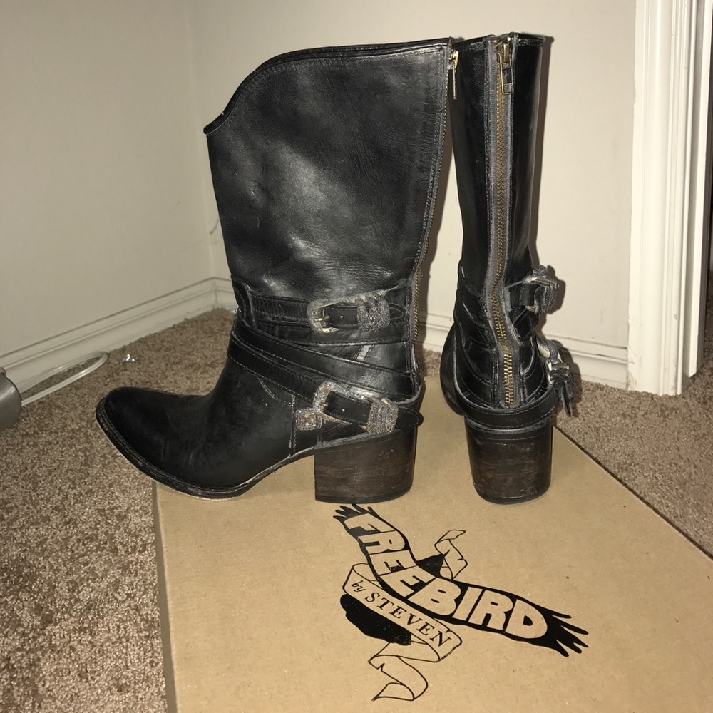 Genuine leather Freebird boots