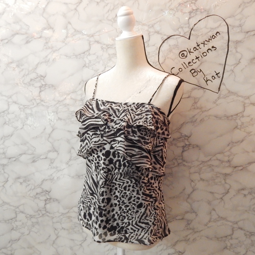 Guess Ruffled Print Cami - Picture 2 of 4