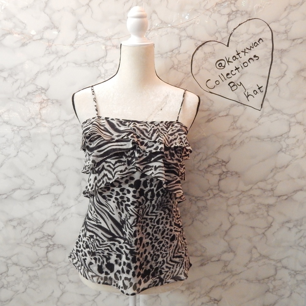 Guess Ruffled Print Cami
