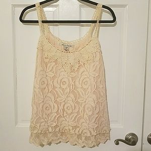 Lace tank top