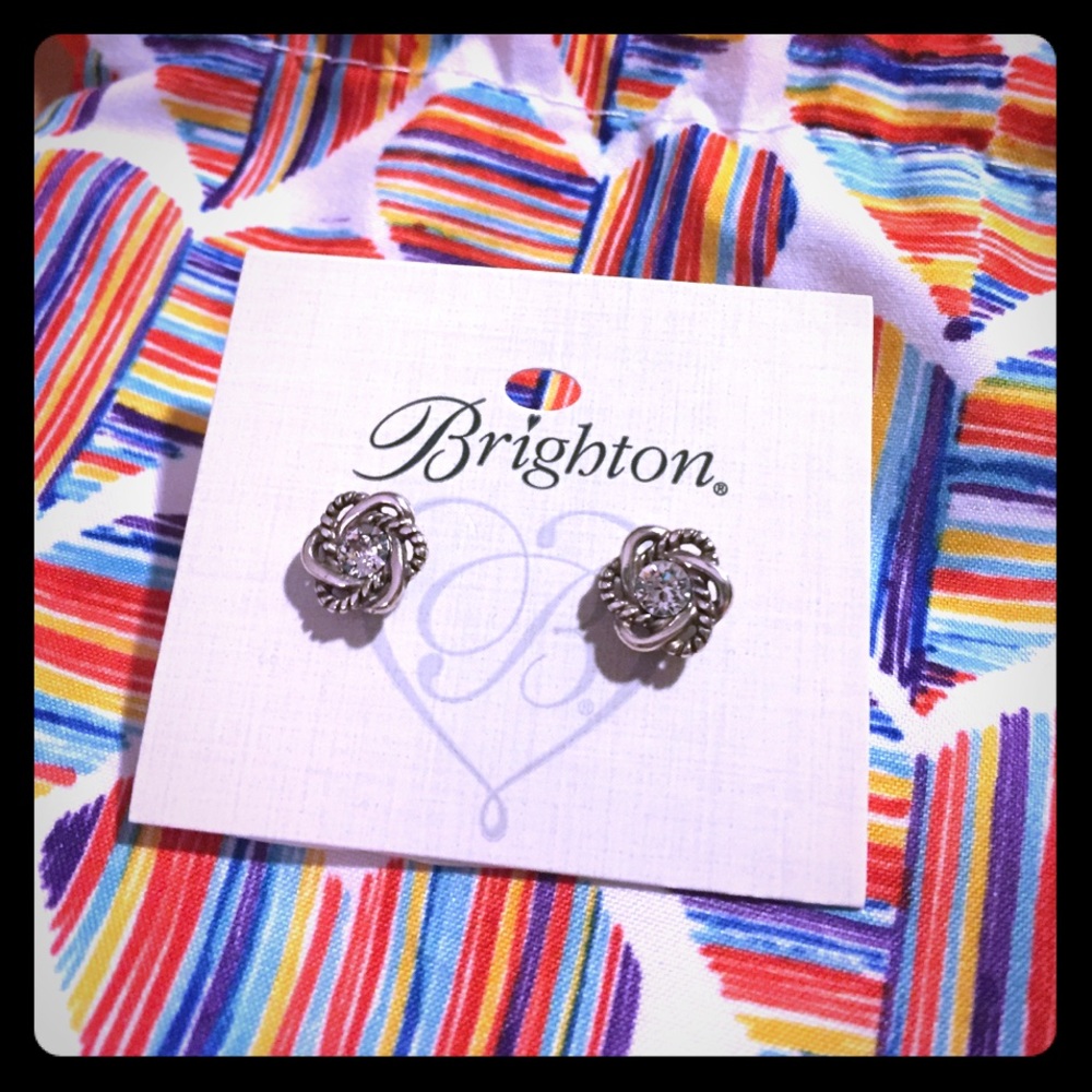 Brighton Love Knot Earrings and Gift Bag