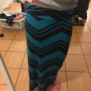 Maxi skirt that's too short