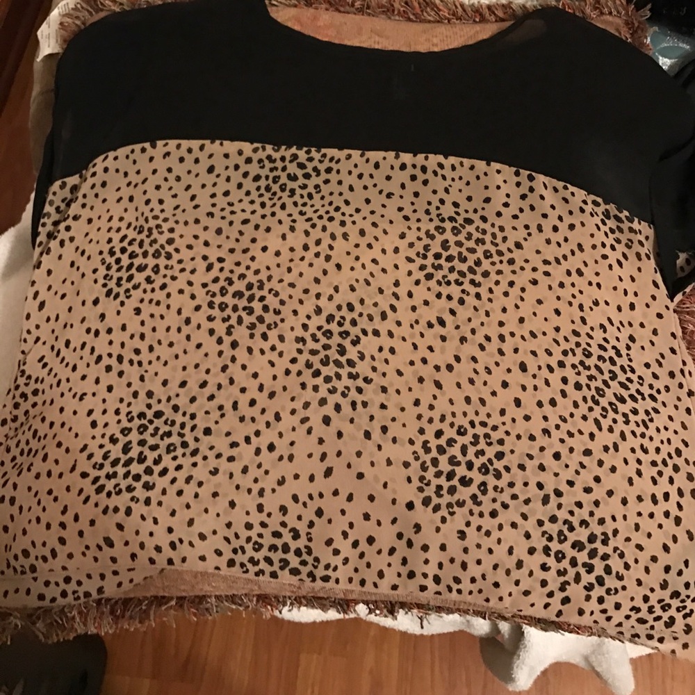 Cheetah print blouse