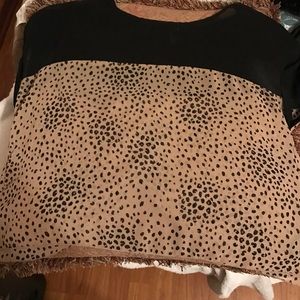 Cheetah print blouse