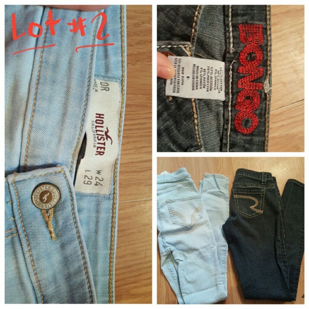 Lot of 2: Hollister, Etc. Skinny Jeans