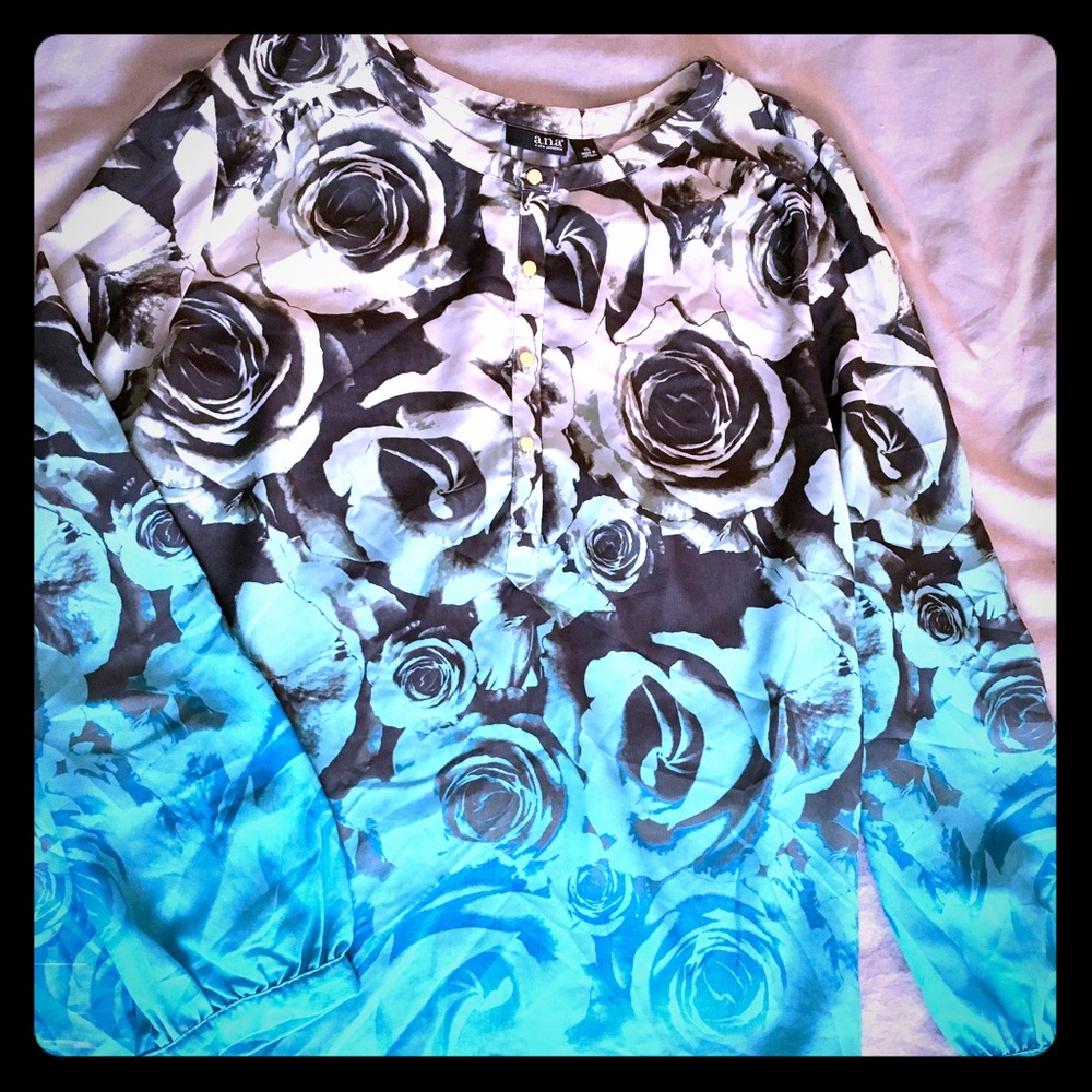 Silky sheer blouse