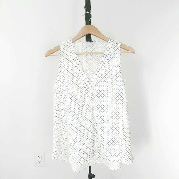 Ann Taylor Tops - Ann Taylor Dotted Tank