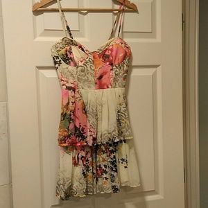 Floral printed spring dress