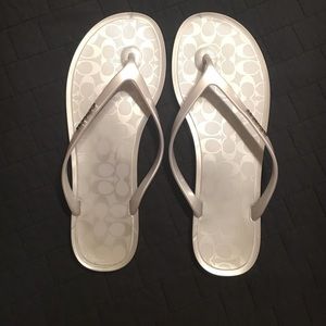 Coach flip flops