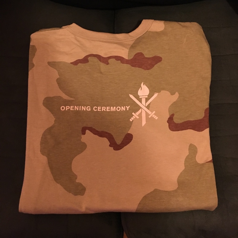 Opening ceremony camo tee