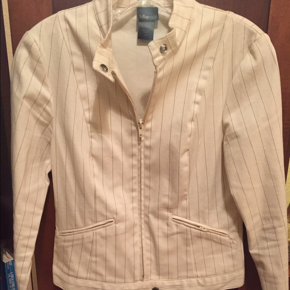 Max Studio (to the max!)-Cotton Biker Inspired Jacket - Picture 2 of 9
