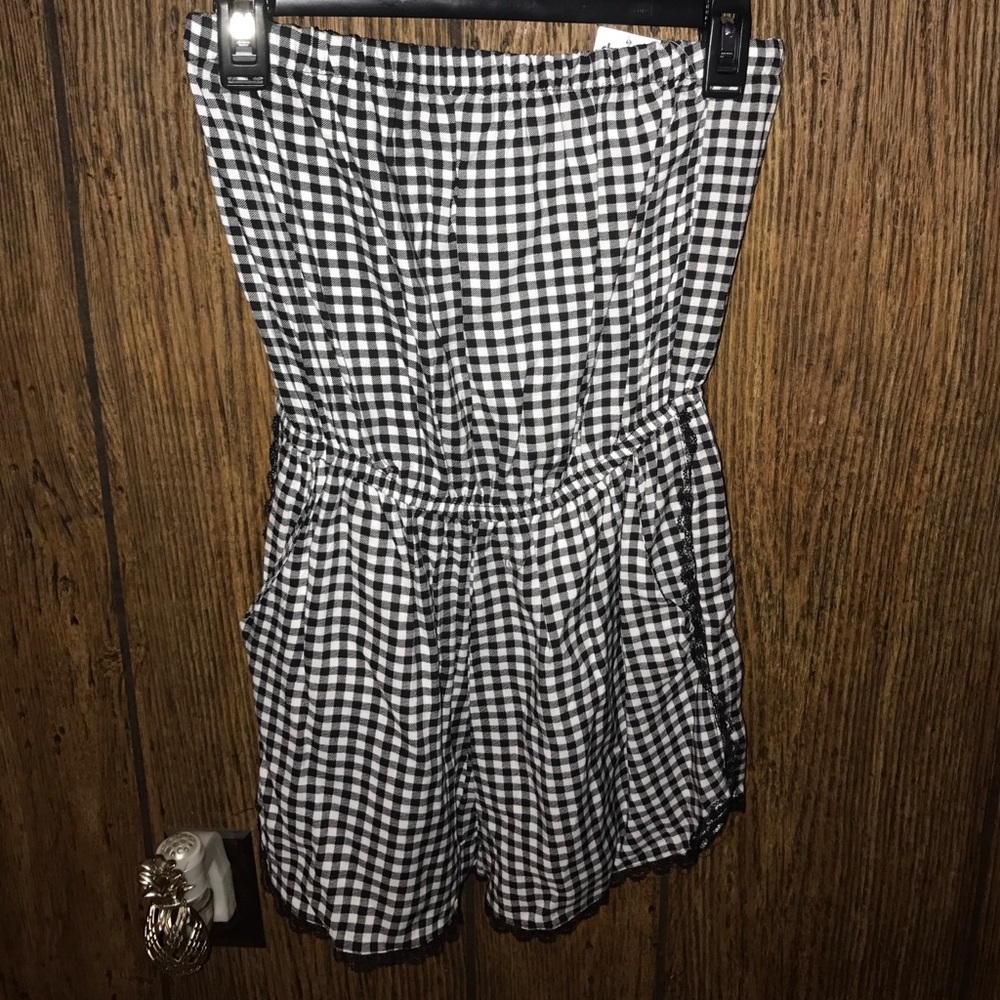 NWT Checkered Romper