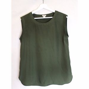 J. Crew Olive Blouse