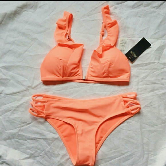 Hollister Orange Bikini NWT - Picture 2 of 3