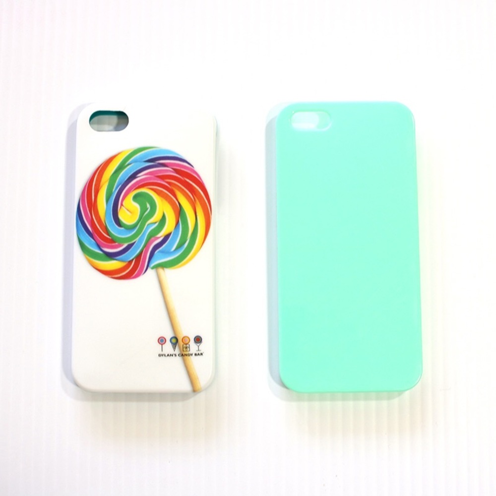 Lot of 2 iPhone 5 /5s case Cover lollipop green