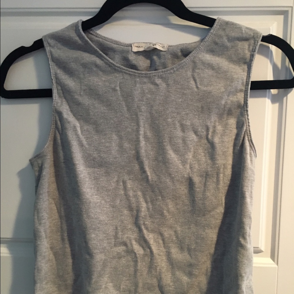 Grey Crop Top- Urban Outfitters