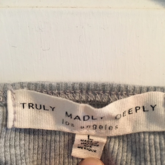 Grey Crop Top- Urban Outfitters - Picture 2 of 2