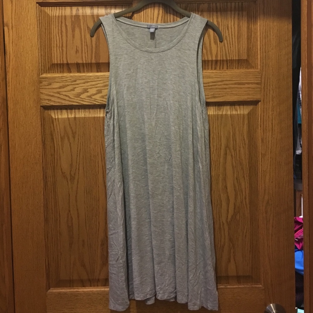 Aerie Light Grey Sleeveless Swim Coverup