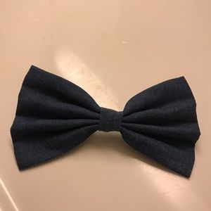 Denim hair bow