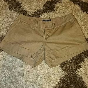 THML size S khaki shorty shorts